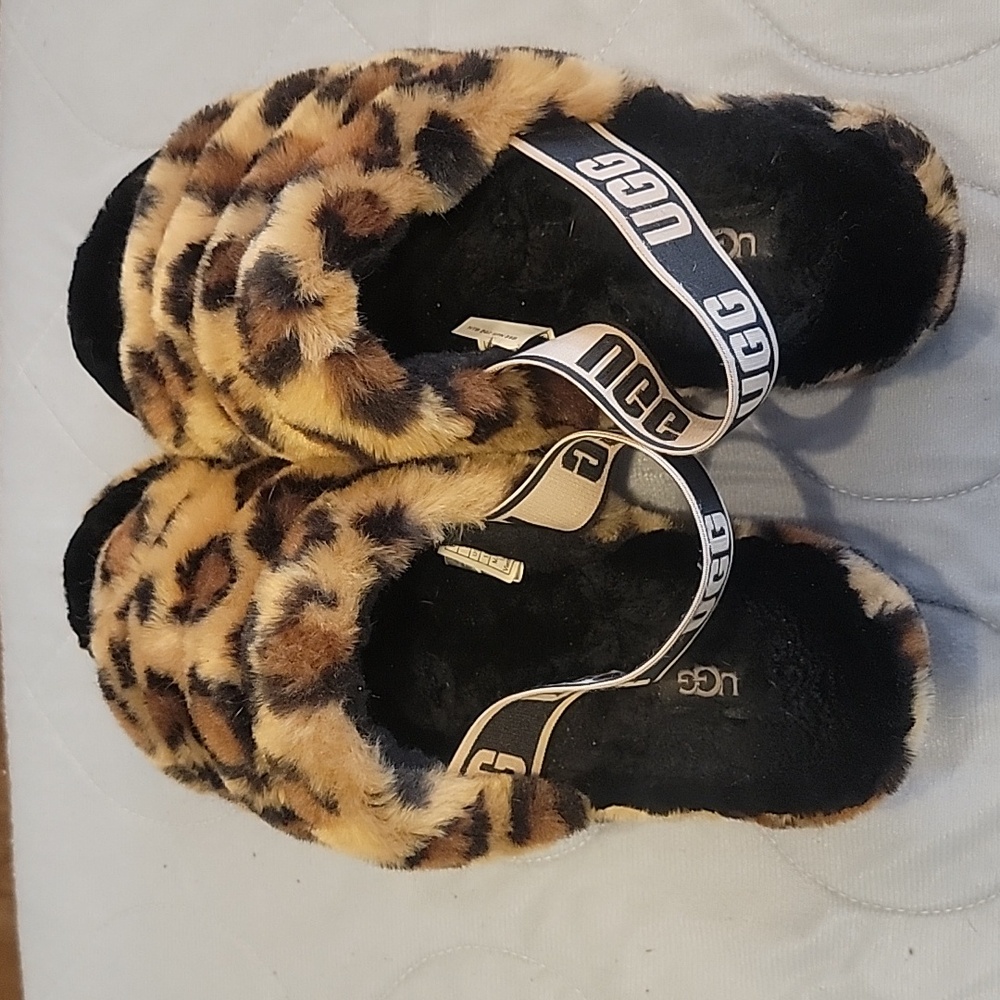 UGG Fluff Yeah Slide Spotty